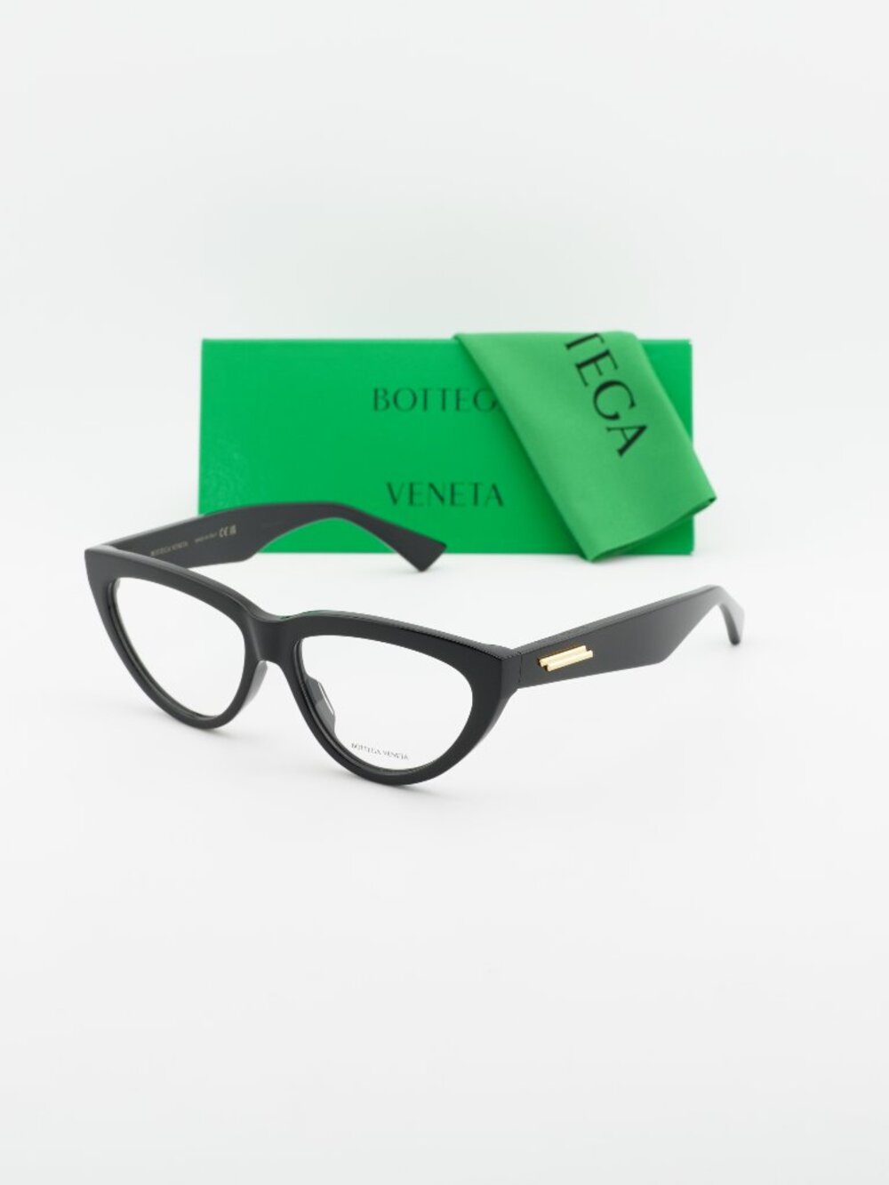 Bottega Veneta BV1193O 001 Women Cat Eye Eyeglasses 54mm – Black